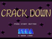 une photo d'Ã©cran de Crack Down sur Sega Megadrive